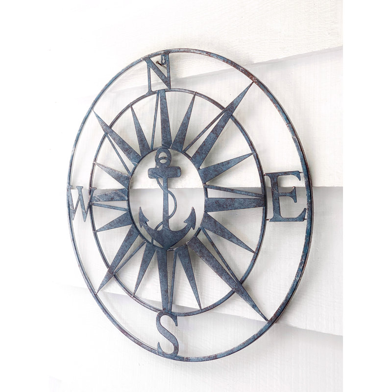 Breakwater Bay Nautical Anchor Compass Wall Décor Wayfair